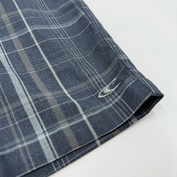 O’Neill Men’s Triumph Blue Heather Plaid Shorts 30 Teen Boy’s - Picture 4 of 13